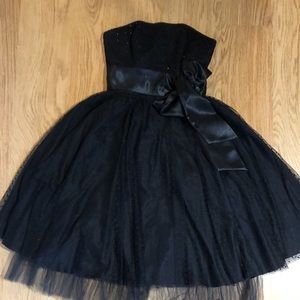 BCBG black & sparkly strapless dress BNWOT